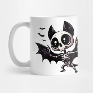 Cute Bat Skeleton Mug